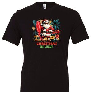 Christmas In July Crewneck T-Shirt | Many Colors